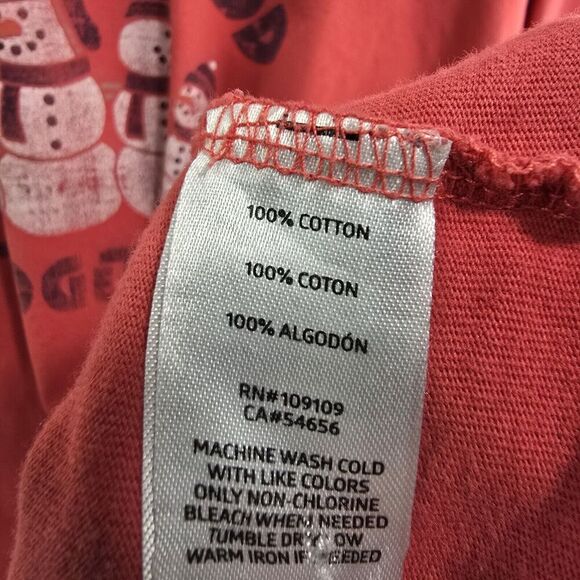 Life Is Good T Shirt Mens XL Snowman Red Tee Long Sleeve Classic Fit Together - Picture 10 of 12